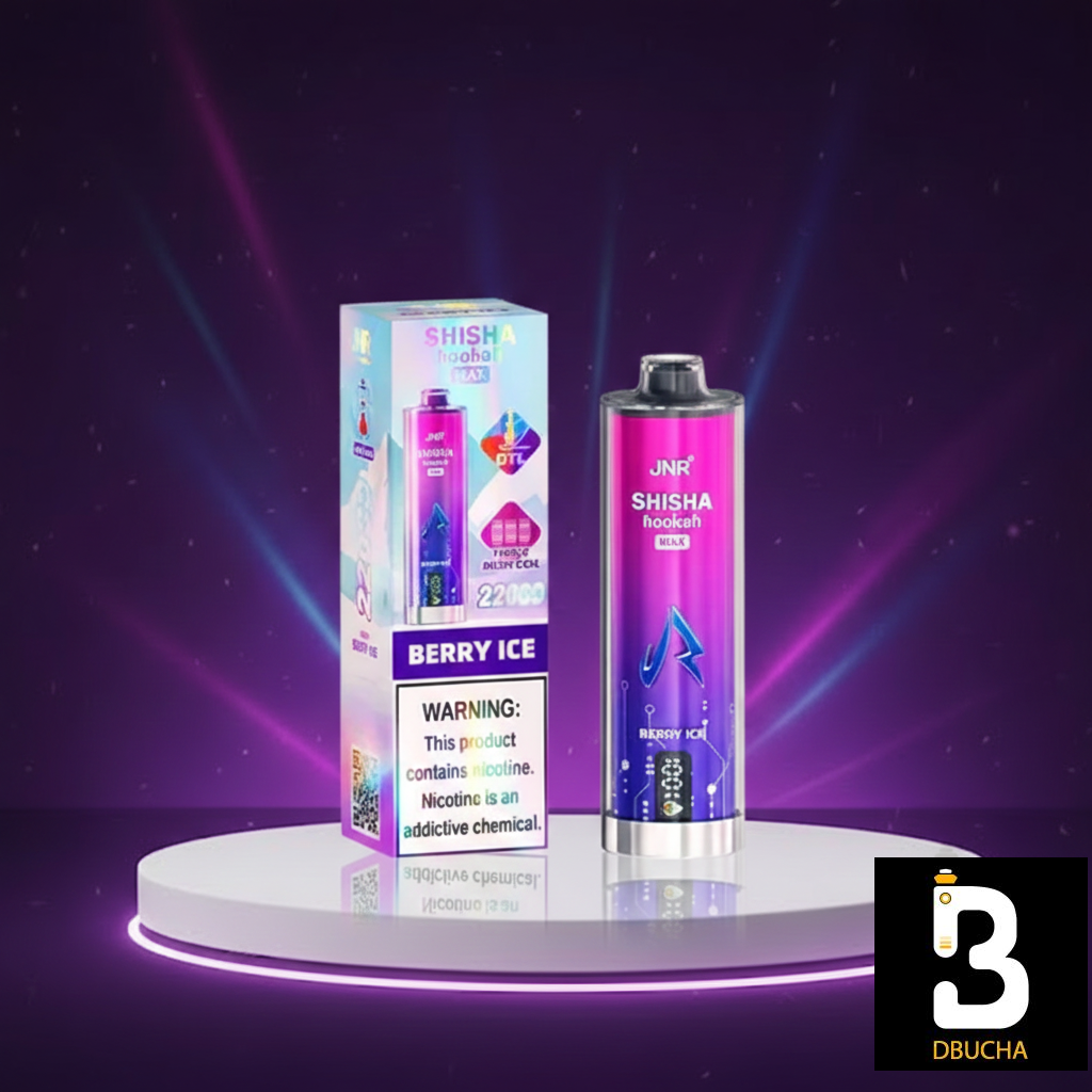 JNR Shisha Hookah Max 22K — Berry Ice, 22 000 buchów