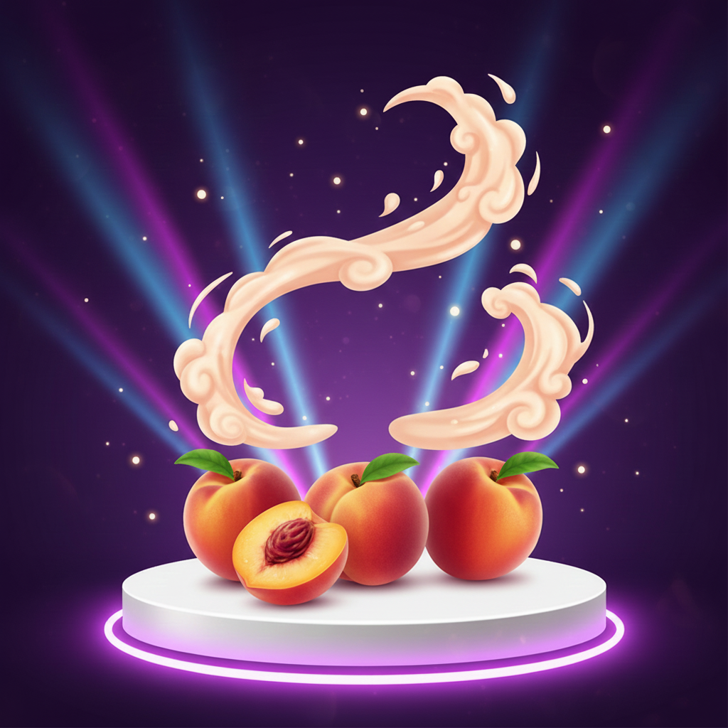 Ilustracja smaku — brzoskwinia